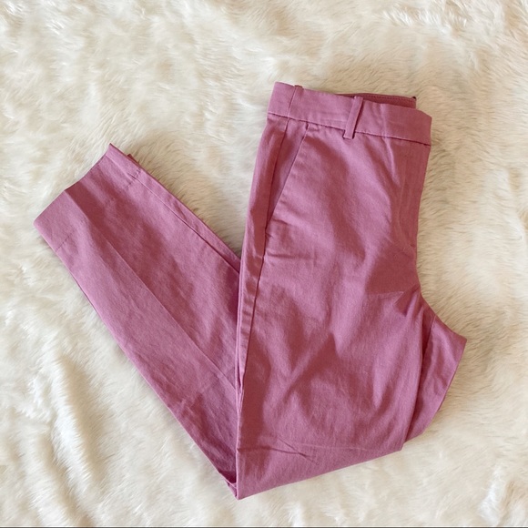 J.Crew Cameron Pink Slim Crop Midrise Chino Pant - Picture 4 of 12